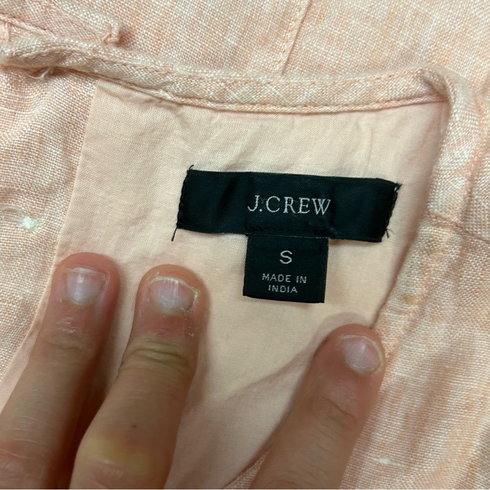 J crew women’s linen tank dress - Picture 4 of 9